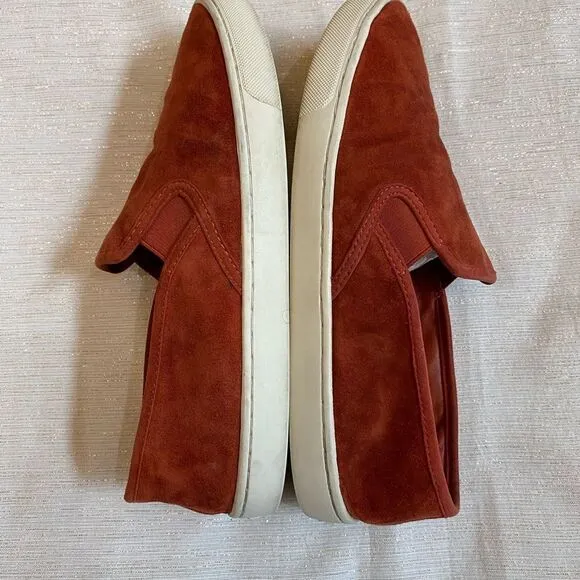 Tory Burch Slip On Sneakers Red Ochre Women Size 10