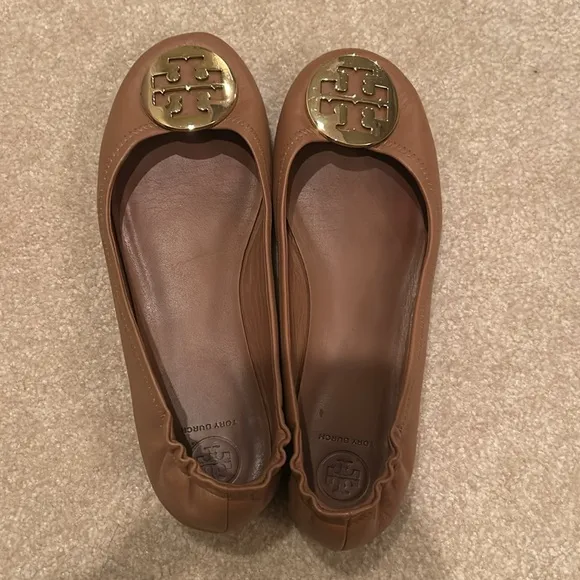 Tory Burch Tan Ballet Flats