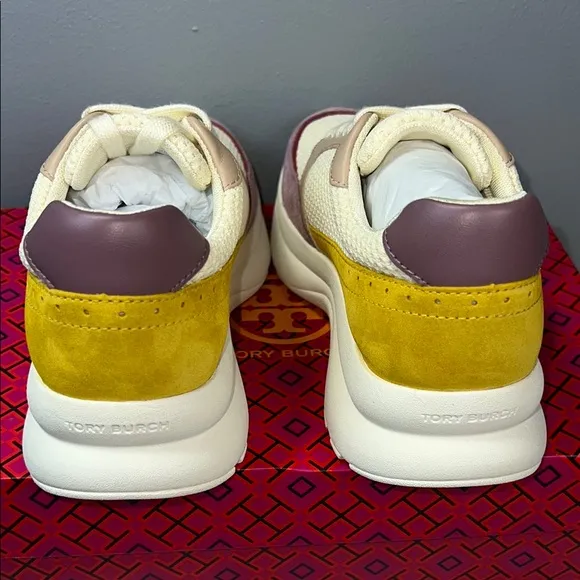 TORY BURCH Women's kick trainer chevrons mesh clr-new ivory-cipria-lino ord(A20)