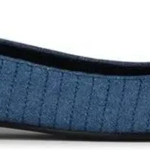 Tory Burch Women's Navy Ballet Flats
