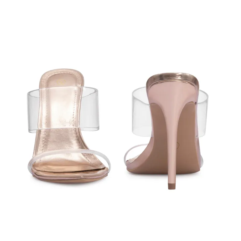 Transparent Heeled Sandals Mysoft