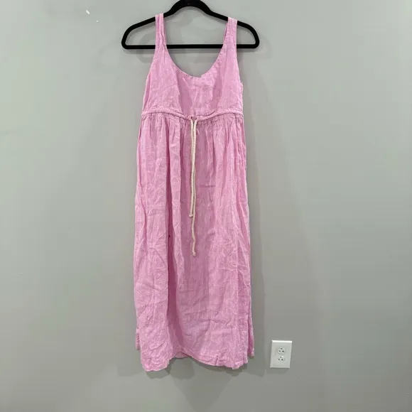 Tuckernuck Dress Sabella Maxi Linen in Pink