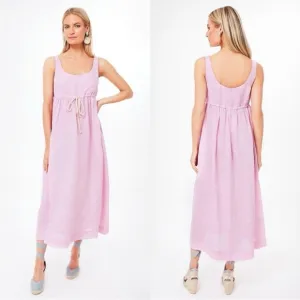 Tuckernuck Dress Sabella Maxi Linen in Pink