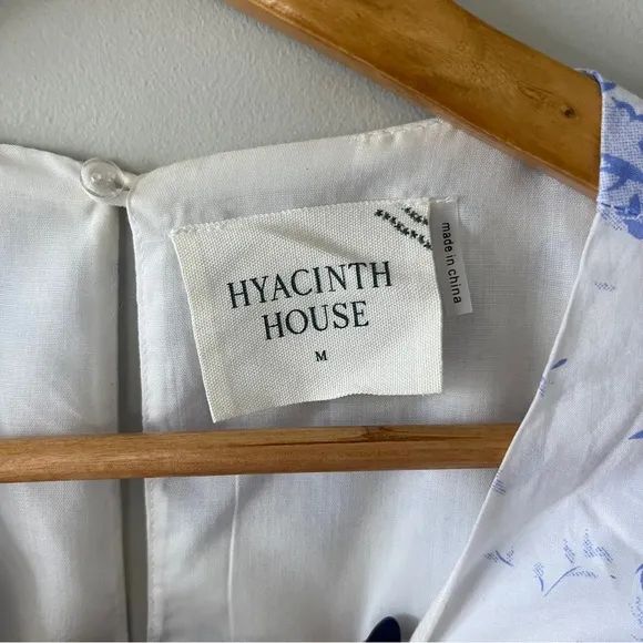 Tuckernuck Hyacinth House Blue Chintz Terry Mini Dress Size M