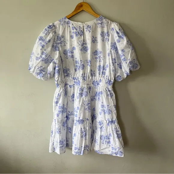 Tuckernuck Hyacinth House Blue Chintz Terry Mini Dress Size M