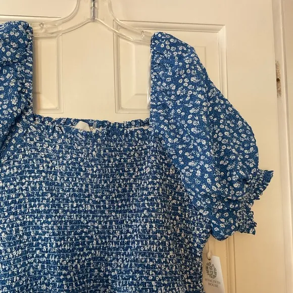 Tuckernuck Hyacinth House Blue Ditsy Floral Pai Mini Dress Size XXL 2XL NWT