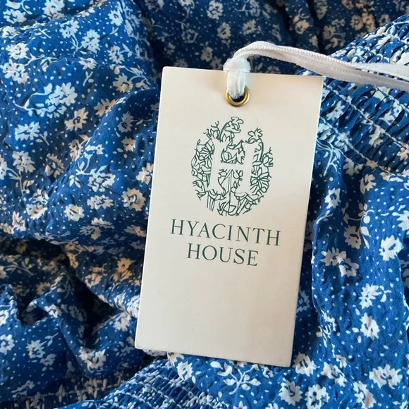 Tuckernuck Hyacinth House Blue Ditsy Floral Pai Mini Dress Size XXL 2XL NWT