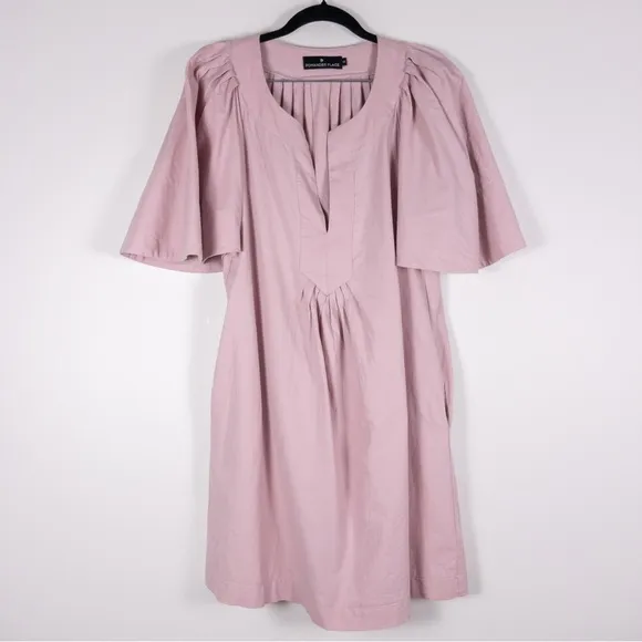 Tuckernuck Pomander Place Pink Finley Flutter Sleeve Dress