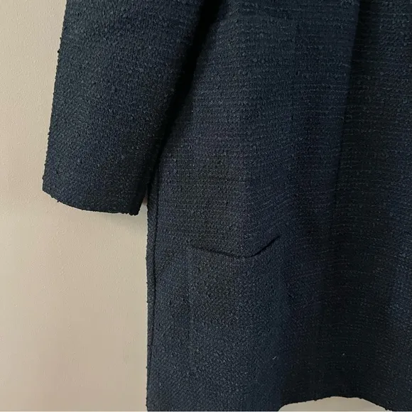Tuckernuck tie tweed Kelly mini shift dress ladies xs navy blue gold chain