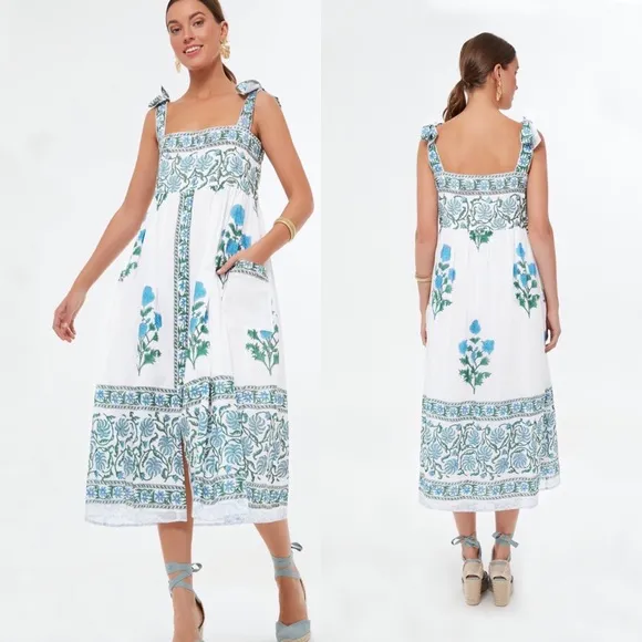 Tuckernuck x Juliet Dunn Poppy Tie Dress Sz 2 (M)