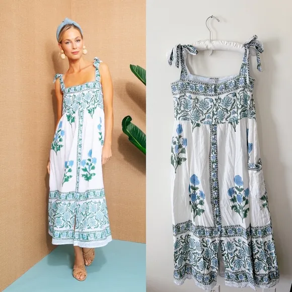 Tuckernuck x Juliet Dunn Poppy Tie Dress Sz 2 (M)
