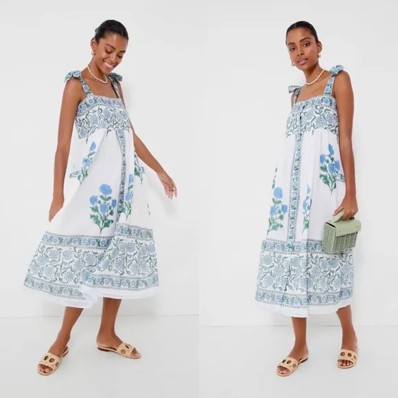 Tuckernuck x Juliet Dunn Poppy Tie Dress Sz 2 (M)