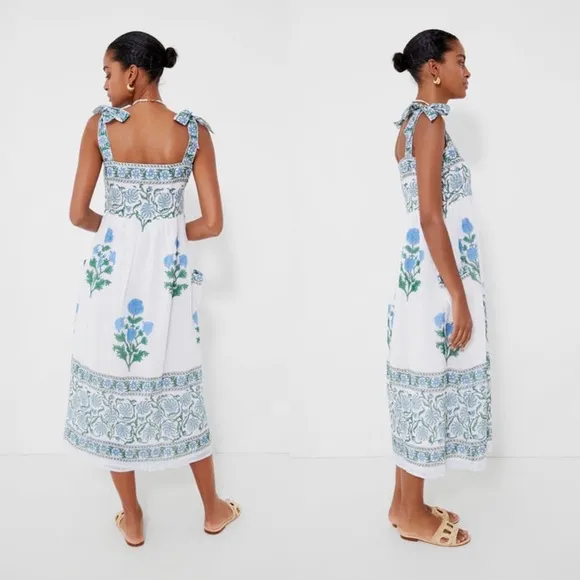Tuckernuck x Juliet Dunn Poppy Tie Dress Sz 2 (M)