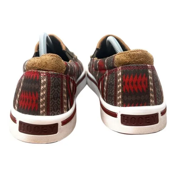 Twisted X Hooey Loper Slip On Sneakers Mens 10 Gray Red Southwestern MHYC023