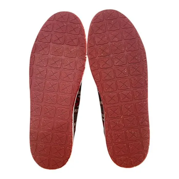 Twisted X Hooey Loper Slip On Sneakers Mens 10 Gray Red Southwestern MHYC023
