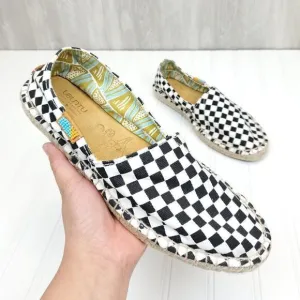 Ubuntu Afridrilles Black &amp; White Checker Espadrilles