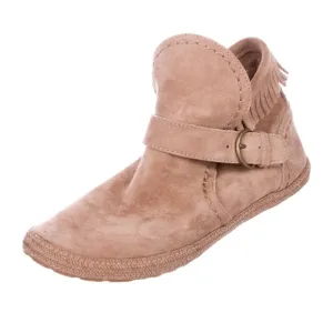 UGG Amely slip on moccasin loafers suede leather fringe tan size 6