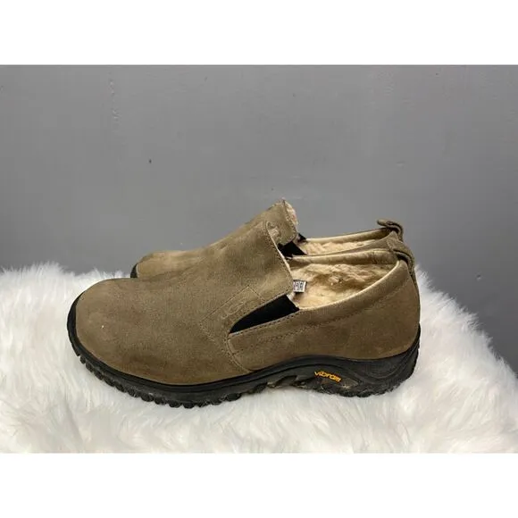 UGG Australia Beige Leather Slip-on Loafers Vibram Sole 5145 Men's 8 UK 7 EU 40.