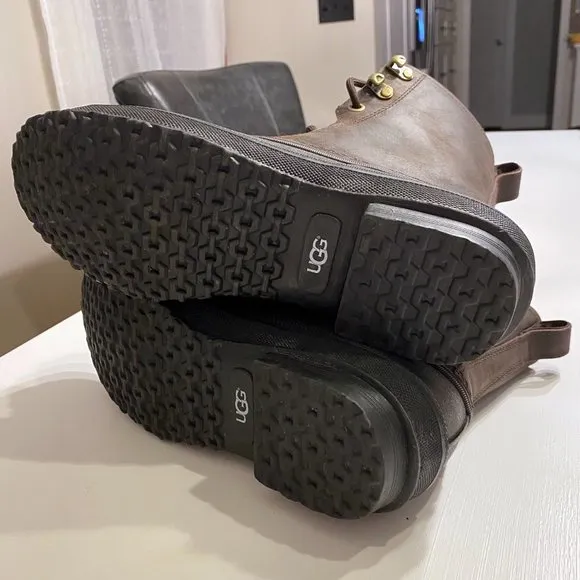Ugg Australia Men's Rain Boot Stout Brown Yucca Waterproof 1015382‎ Size 9