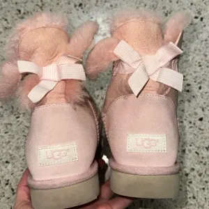 UGG Australia pink Bailey Bow boots 9