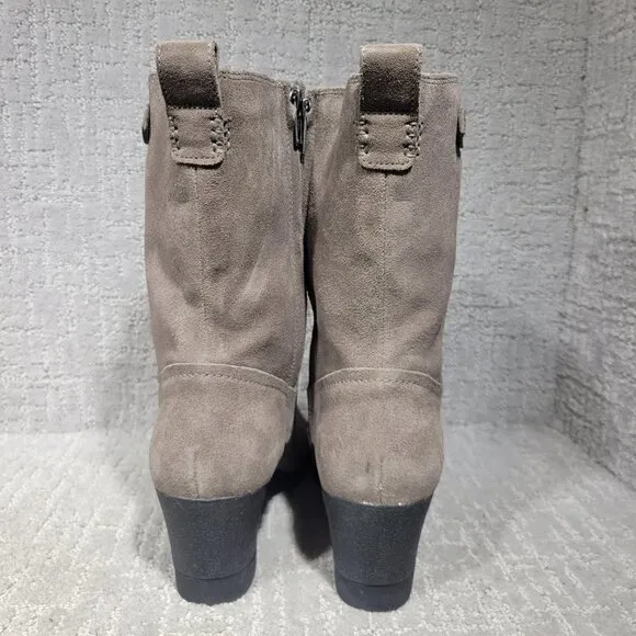 UGG Australia Potrero Women's Size 11 US Gray Suede Waterproof Wedge Boots