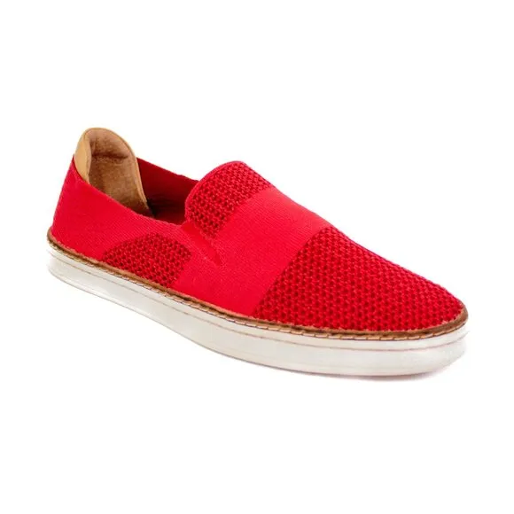 UGG Australia Sammy Red Mesh Knit Sneakers Slip-On Loafers Women's Size 9.5