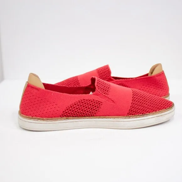 UGG Australia Sammy Red Mesh Knit Sneakers Slip-On Loafers Women's Size 9.5