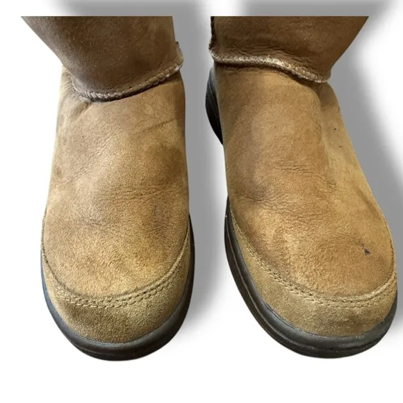 UGG Australia Ultimate Short 5275 Mid Calf Boots Chestnut Suede Women's Size 7