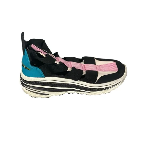 Ugg Australia Womens Gladiator Runner Black Pink Teal Shoe Sneakers Sz 6.5