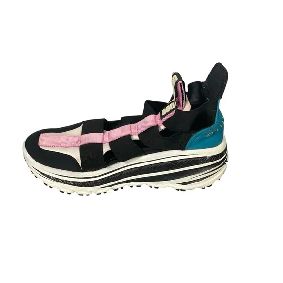 Ugg Australia Womens Gladiator Runner Black Pink Teal Shoe Sneakers Sz 6.5