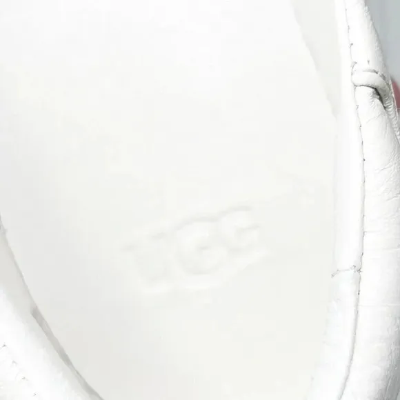 Ugg Black &amp; White Leather Chayze Slip On Sneakers Women's Size 9
