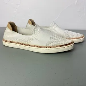 UGG Casual Slip On Knit Sneakers Loafers Sammy White Women's 8 1016756