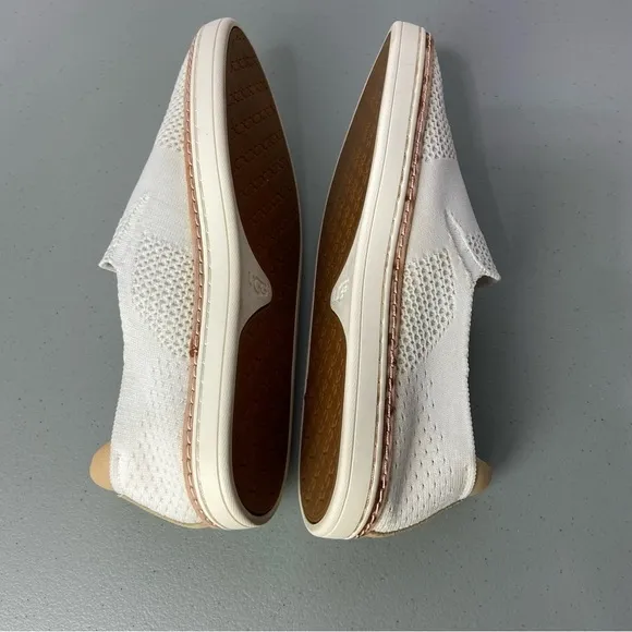 UGG Casual Slip On Knit Sneakers Loafers Sammy White Women's 8 1016756