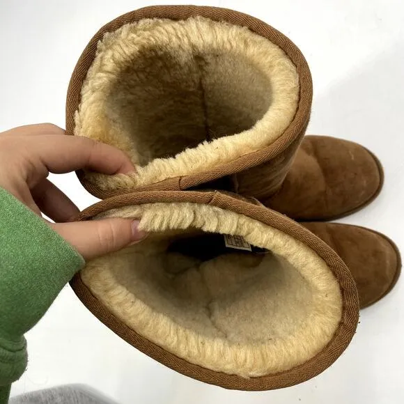 Ugg Chestnut Fleece Lined Tall Boots Y2K