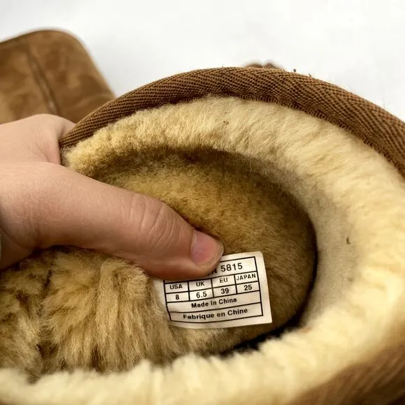 Ugg Chestnut Fleece Lined Tall Boots Y2K