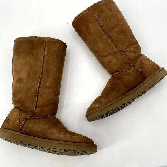 Ugg Chestnut Fleece Lined Tall Boots Y2K