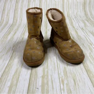 UGG Classic Short II Brown Star Print Water Resistant Suede Boots