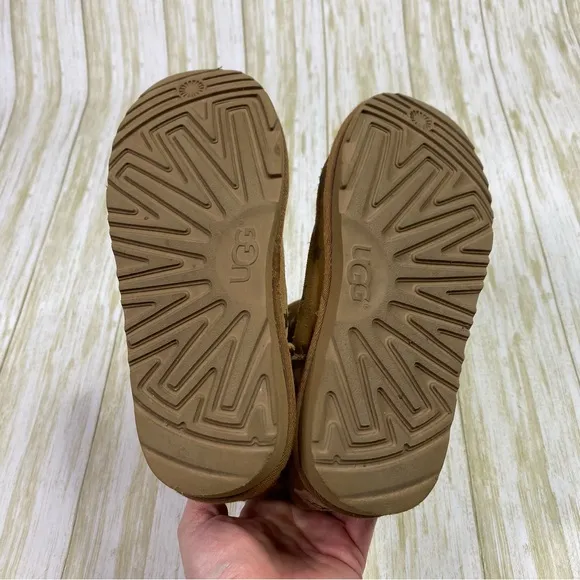 UGG Classic Short II Brown Star Print Water Resistant Suede Boots