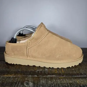 UGG Classic Slipper Womens Size 10 Slip On Shoes Boots Brown Fur Lined