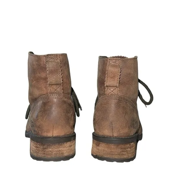 UGG Denhali Brown Leather Fur Lined Waterproof Hiking‎ Boots