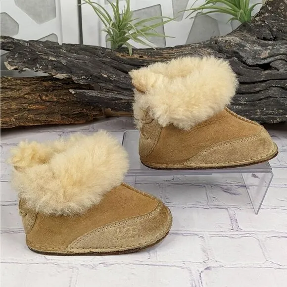 Ugg Infants Boo Crib Fur Boots - Style 5206 - Size Small