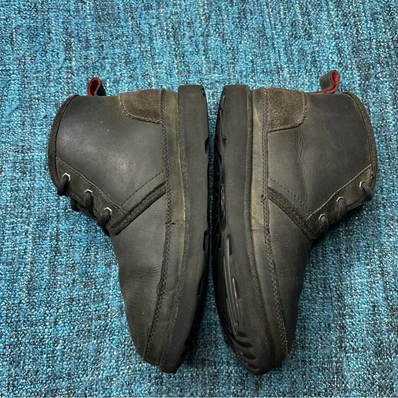 UGG Kids Neumel 11 Waterproof Leather Lace Up Boots in Dark Brown