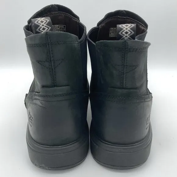 Ugg Mens 13 Black Leather Waterproof Biltmore Boots Shoes Grunge Classic Gorp