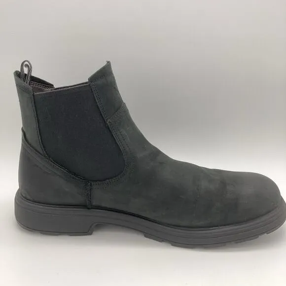 Ugg Mens 13 Black Leather Waterproof Biltmore Boots Shoes Grunge Classic Gorp