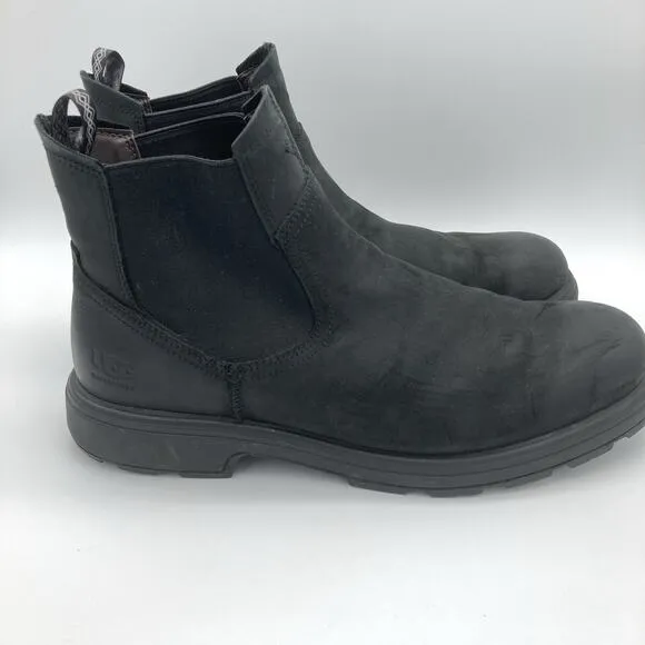 Ugg Mens 13 Black Leather Waterproof Biltmore Boots Shoes Grunge Classic Gorp