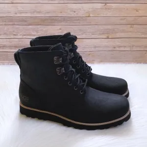 UGG Men’s Ritter Black Leather Waterproof Boots