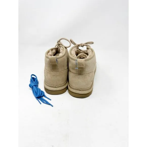 UGG Neumel Mens Lifestyle Low Chukka Boots Wool Lined Lace Up Suede Brown Size 9