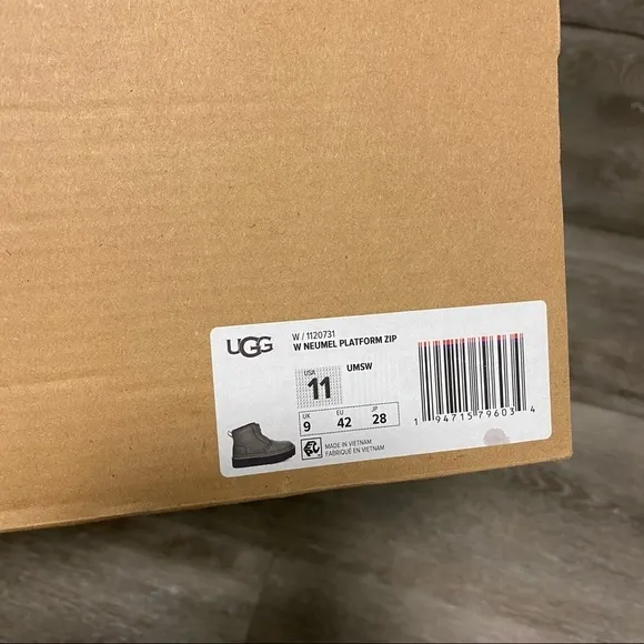 UGG | Neumel Platform Zip Chukka Boots In Ultra Matte Seaweed Size 11 NEW