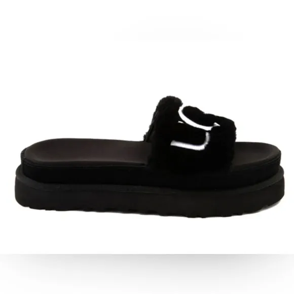 UGG NWT LATON FUR SLIDES.