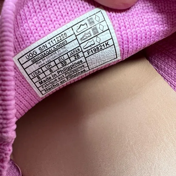 UGG Sammy pink slip on sneakers